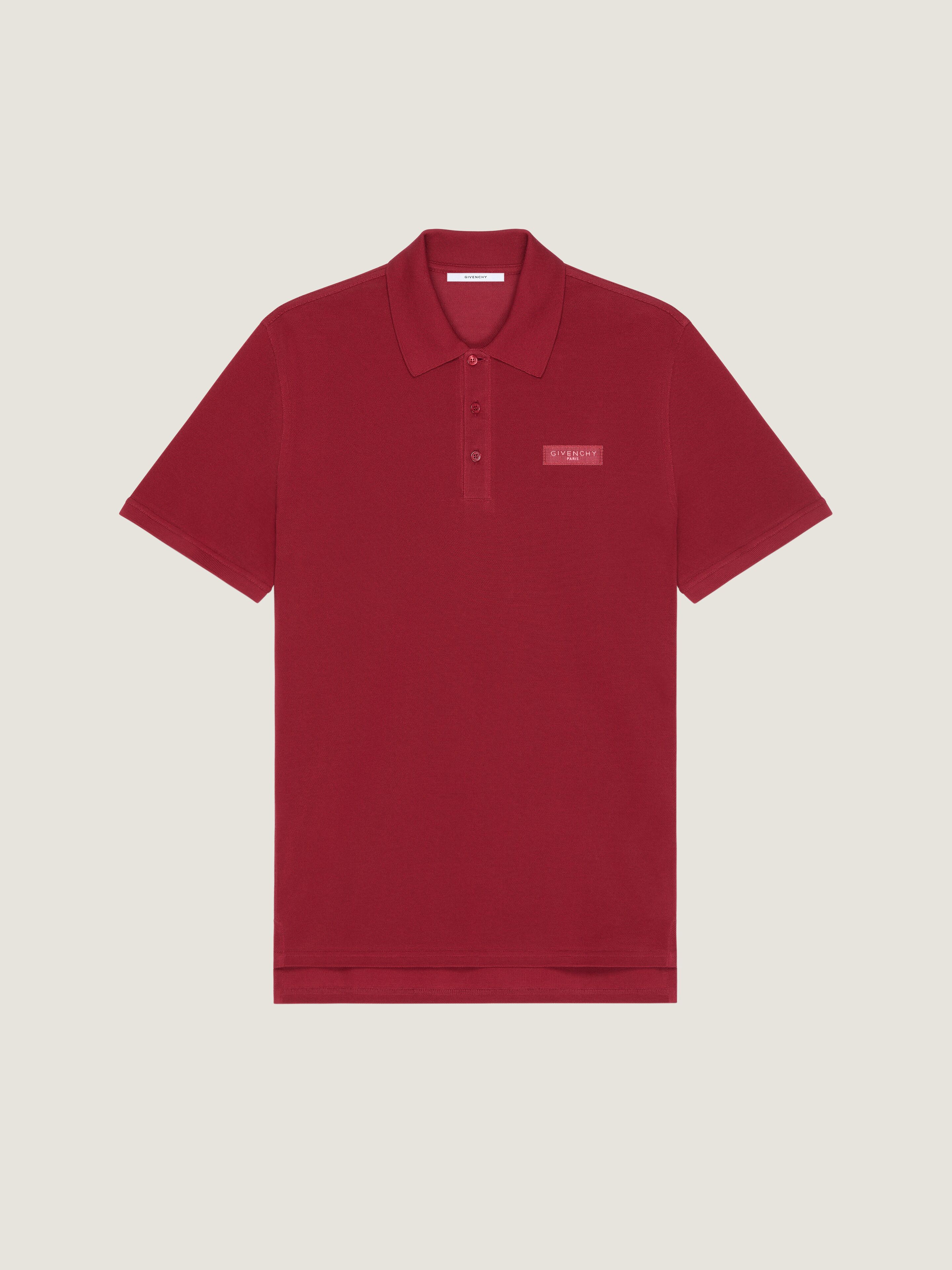 Polo in cotton with GIVENCHY Paris gros grain